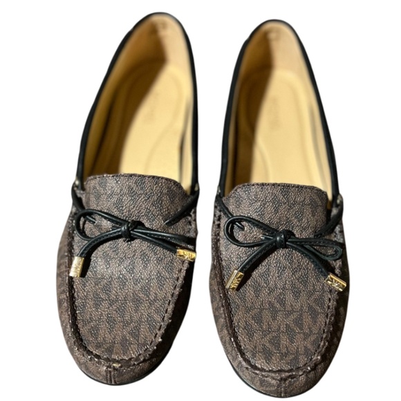 Michael Kors Sutton Signature Logo Moccasin Flat Loafers - Picture 1 of 12